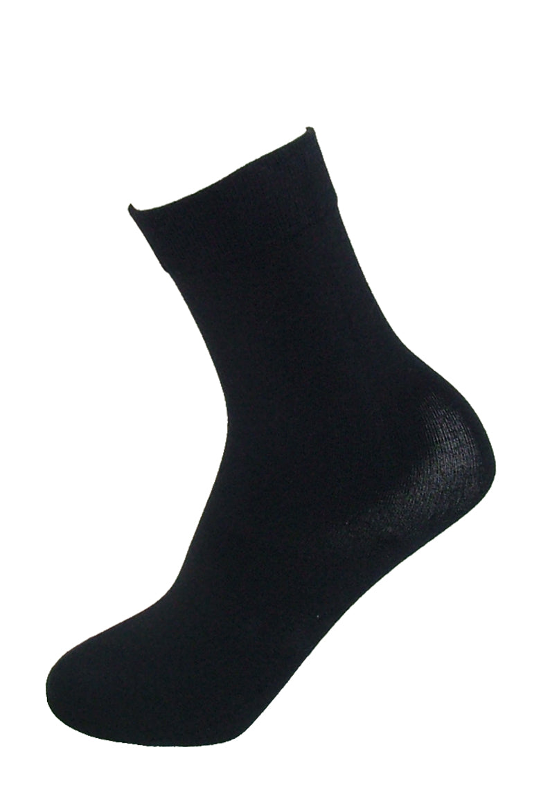 Ysabel Mora Cotton Tobillero - navy cotton mix ankle socks with deep elasticated cuff